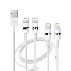 iPhone Charger, 4PACK 3/3/6/6Feet Long USB Charging Cable Fast Connector